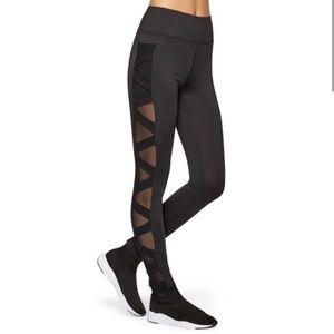 Sam Edelman Criss Cross Mesh Leggings